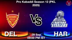 DEL vs HAR Match Result
