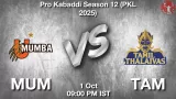 MUM vs TAM Match Preview & Latest Updates - <small>Wed, 01 Oct 09:00 PM IST</small>