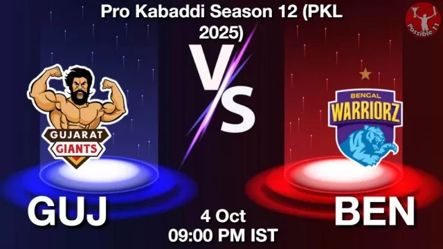 GUJ vs BEN Match Previews and Kabaddi Tips