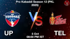 UP vs TEL Match Result