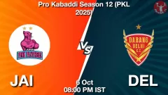 JAI vs DEL Match Result