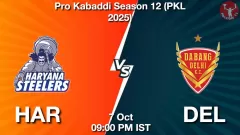 HAR vs DEL Match Result