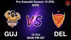 GUJ vs DEL Match Result