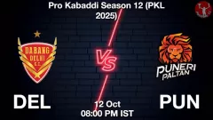 DEL vs PUN Match Result