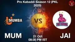 MUM vs JAI Match Result