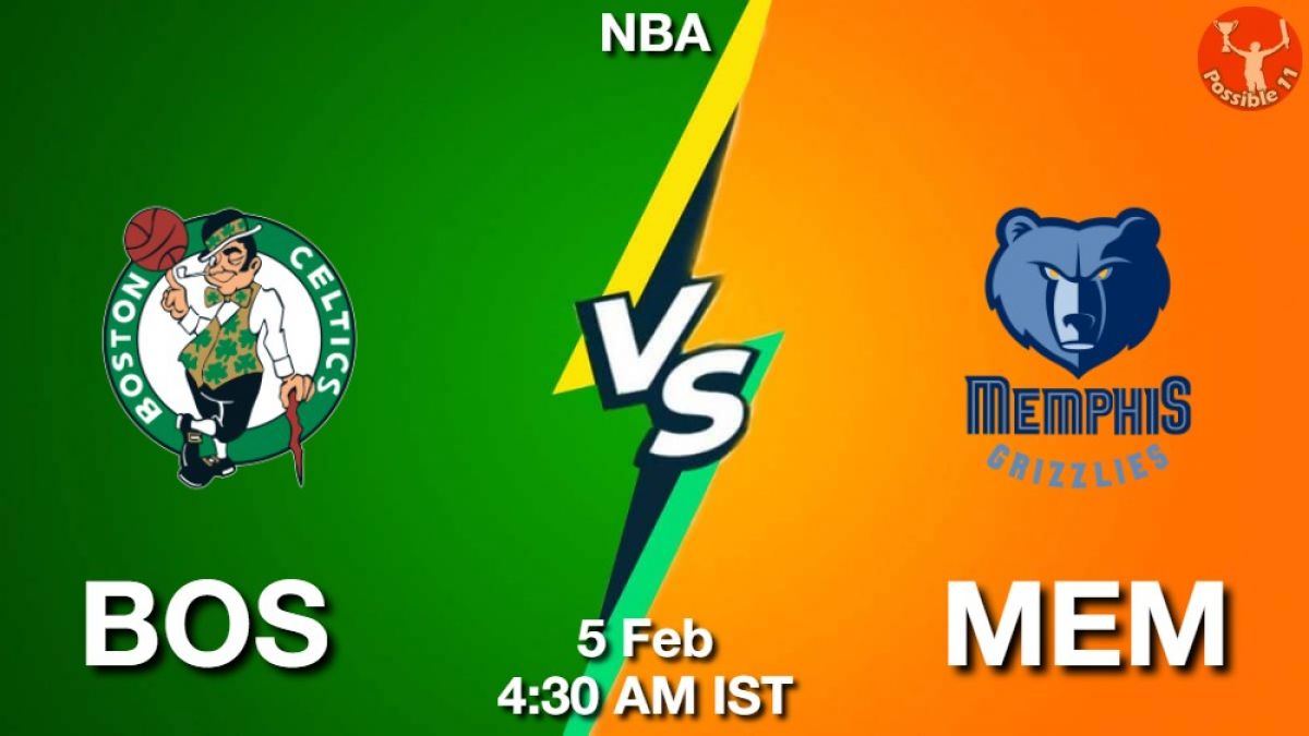 BOS vs MEM Dream11 Team Prediction, Fantasy NBA Tips 05-Feb-2024
