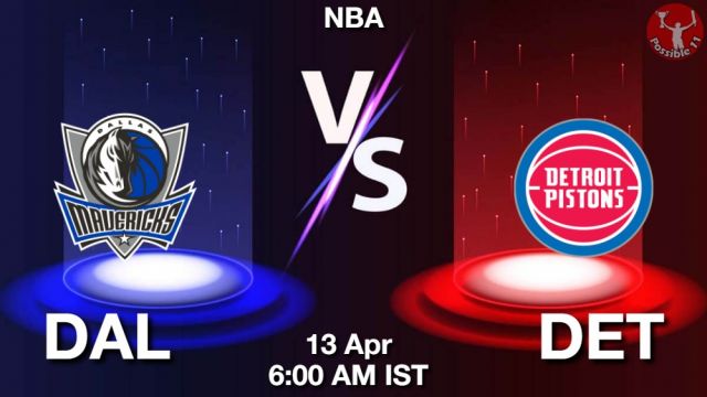 DAL vs DET Dream11 Team Prediction, Fantasy NBA Tips