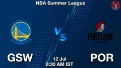 GSW vs POR Match Result