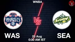 WAS vs SEA Match Result