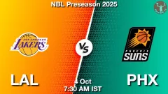 LAL vs PHX Match Result
