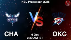 CHA vs OKC Match Result