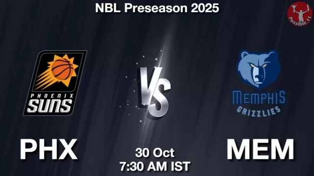 PHX vs MEM ड्रीम11 भविष्यवाणी, फैंटेसी बास्केटबाल टीम - 30 अक्टूबर 2025