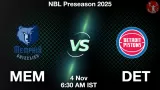 MEM vs DET Match Preview & Latest Updates - <small>Tue, 04 Nov 06:30 AM IST</small>