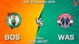 BOS vs WAS Match Preview & Latest Updates - <small>Thu, 06 Nov 06:00 AM IST</small>