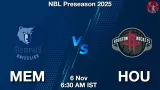 MEM vs HOU Match Preview & Latest Updates - <small>Thu, 06 Nov 06:30 AM IST</small>
