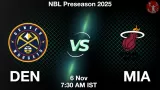 DEN vs MIA Match Preview & Latest Updates - <small>Thu, 06 Nov 07:30 AM IST</small>