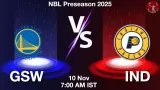 GSW vs IND Match Preview & Latest Updates - <small>Mon, 10 Nov 07:00 AM IST</small>