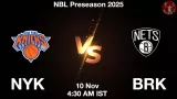 NYK vs BRK Match Preview & Latest Updates - <small>Mon, 10 Nov 04:30 AM IST</small>