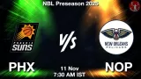 PHX vs NOP Match Preview & Latest Updates - <small>Tue, 11 Nov 07:30 AM IST</small>