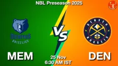 MEM vs DEN Match Result