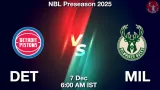 DET vs MIL Match Preview & Latest Updates - <small>Sun, 07 Dec 06:00 AM IST</small>