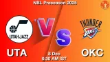 UTA vs OKC Match Preview & Latest Updates - <small>Mon, 08 Dec 06:30 AM IST</small>