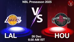 LAL vs HOU Match Result