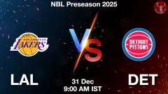 LAL vs DET Match Result