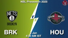 BRK vs HOU Match Result