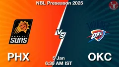 PHX vs OKC Match Result