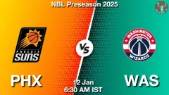 PHX vs WAS Match Result
