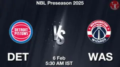 DET vs WAS Match Result