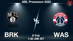 BRK vs WAS Match Result
