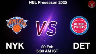 NYK vs DET - NBL Preseason