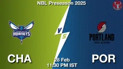 CHA vs POR Match Result