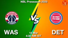 WAS vs DET Match Result