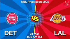 DET vs LAL Match Result