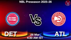 DET vs ATL Match Result