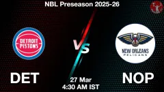 DET vs NOP Match Result