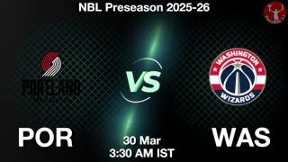 POR vs WAS POR vs WAS - NBL Preseason