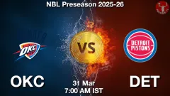 OKC vs DET Match Result