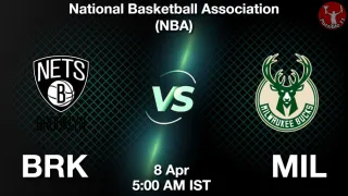 BRK vs MIL - National Basketball