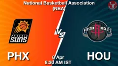 PHX vs HOU Match Result