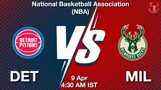 DET vs MIL - National Basketball