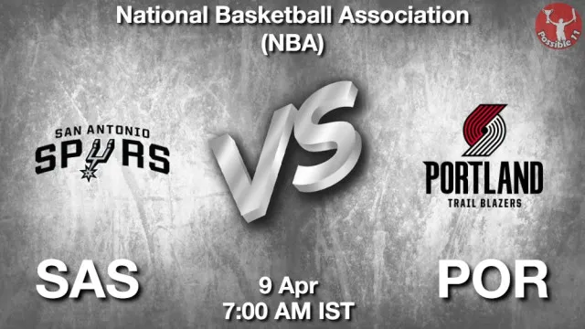 SAS vs POR Match Previews and NBA Tips