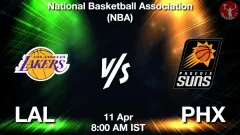 LAL vs PHX Match Result