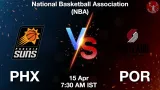 PHX vs POR Dream11 Prediction, Preview & Updates - <small>Wed, 15 Apr 07:30 AM IST</small>