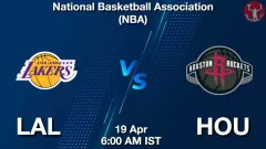 LAL vs HOU Match Result