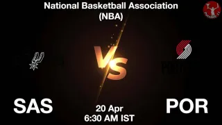 SAS vs POR - National Basketball