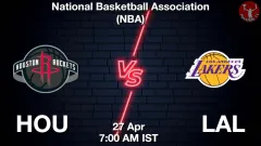 HOU vs LAL Match Result